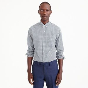 J.Crew Stretch Secret Wash shirt in gingham poplin